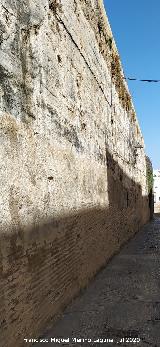 Castillo de Arcos de la Frontera. Muralla a la Calle Nueva