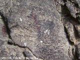 Pinturas rupestres del Abrigo I del To Serafn. Zooformo de trazado grueso. Grupo V