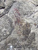 Pinturas rupestres del Abrigo I del To Serafn. Barras del Grupo II