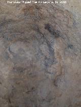 Pinturas y petroglifos rupestres de la Cueva del Encajero. Petroglifo de crculos concentricos