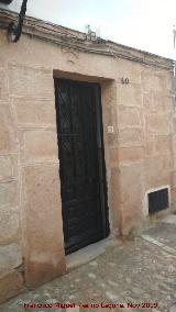 Casa de la Calle de la Cruz n 10. Portada