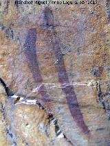 Pinturas rupestres del Collado de la Aviacin. Barras del Grupo III