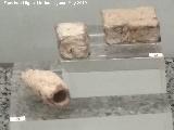 Minas romanas del Centenillo. Lingotes y tubo de plomo. Siglos I-II. Museo Arqueolgico de Linares