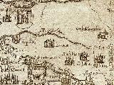 Historia de Chiclana de Segura. Mapa 1588