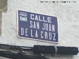 Calle San Juan de la Cruz. Placa