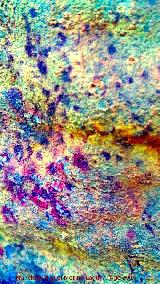 Pinturas rupestres y petroglifos Cueva del Clarillo. Tratada con Dstretch