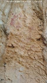 Pinturas rupestres y petroglifos Cueva del Clarillo. Panel principal
