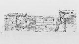 Castillo de Sabiote. Plano seccin longitudinal. IPCE 1983