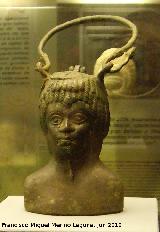 Historia de Santo Tom. Balsamario de bronce del Alto Imperio siglo II d.C. Museo Provincial de Jan