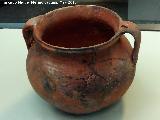 Oppidum del Cerro Miguelico. Olla de borde bfido emiral siglos IX-X. Museo Provincial de Jan