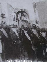 Ermita de Santa Ana. Foto antigua. Procesin de Santa Ana