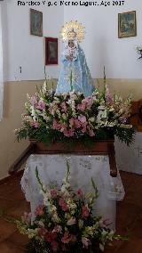 Iglesia de la Estacin de Huesa. Trono de la Virgen de la Aurora