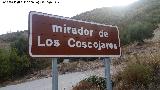 Mirador de los Coscojares. Cartel