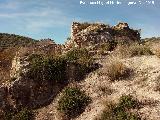 Castillo de Recena. Castillo sobre la roca madre