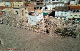 Castillo de Torres. Parapetos de la azotea o muros de la tercera planta