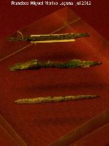 Historia de beda. Punzones de cobre. Museo Arqueolgico de beda