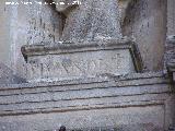 Oratorio de San Juan de la Cruz. Pedestal