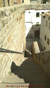 Muralla de beda. Escaleras de acceso al adarve