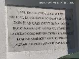 Ayuntamiento de Arcos de la Frontera. Placa