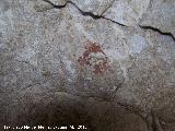Pinturas rupestres de la Pea I. Figura circular