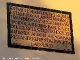 Santuario de Nuestra Se�ora del �guila. Placa