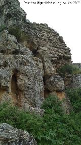 Castillo de Giribaile. Muralla Norte