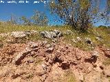 Poblado prehistrico del Cerro del Salto. Lnea de muralla