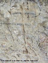 Petroglifos rupestres de la Piedra Hueca Chica. Petroglifo VI smbolo 11