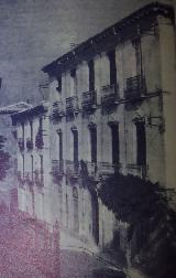 Antiguo Banco de Espaa. Foto antigua. Los dos anteriores edificios que ocupaban su solar a principios del siglo XX