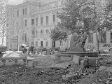 Plaza Den Mazas. Foto antigua