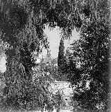 Puente de Santa Ana. Foto antigua. Vistas desde el Puente de Santa Ana. Archivo IEG