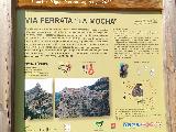 V�a ferrata La Mocha. Cartel