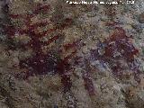 Pinturas rupestres de la Cueva de los Herreros Grupo XI. Ciervo