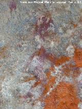 Pinturas rupestres de la Cueva de los Herreros Grupo XI. Antropomorfo izquierdo