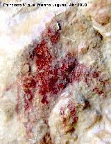 Pinturas rupestres de la Cueva de los Herreros Grupo IX. Hombre a caballo