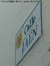 Calle Jan. Placa