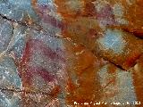 Pinturas rupestres del Puntal. Arcos y los dos semicrculos del grupo I