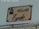 Calle Egido. Placa