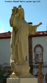Monumento al Sagrado Corazn. Estatua