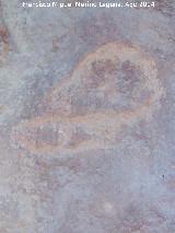 Petroglifos y pinturas rupestres del Abrigo de la Tinaja II. Serpiente