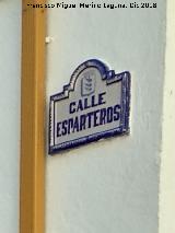 Calle Esparteros. Placa