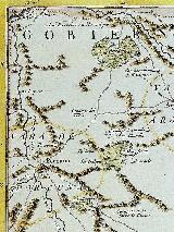 Cortijo Almoraide. Mapa del Partido de Martos 1735