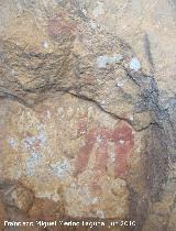 Pinturas rupestres de la Cueva de los Soles Abside VIII. Figura