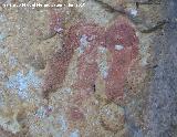 Pinturas rupestres de la Cueva de los Soles Abside VIII. Figura