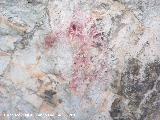 Pinturas rupestres de la Cueva Secreta Grupo II. Antropomorfo inferior