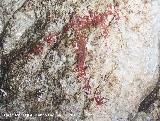 Pinturas rupestres de la Cueva Secreta Grupo III. Antropomorfo cruciforme