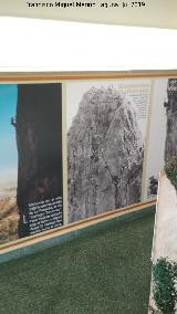 Centro de Visitantes La Luz. Paneles de La Panocha, origen de la escalada en Murcia