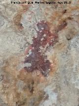 Pinturas rupestres y cazoletas Abrigo Trepada del Clarillo III. Mancha