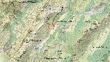 Aprisco de la Nava del Milano. Mapa