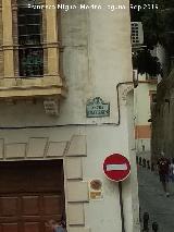 Calle Ancha de la Virgen. Placa